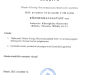 közmeghallgatás 2025